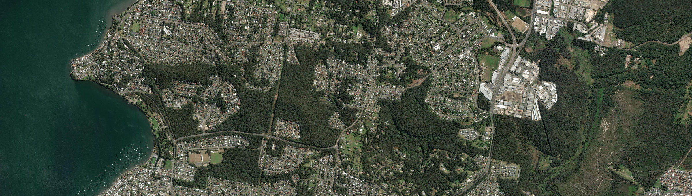Aerial view of Tingira Heights, NSW