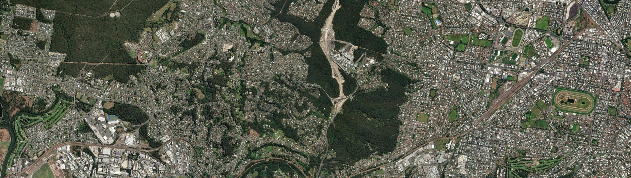 Aerial view of New Lambton Heights, NSW