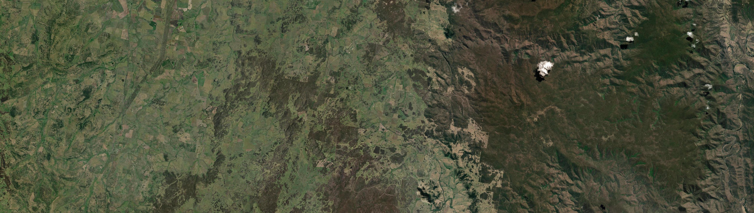Aerial view of Pinkett, NSW