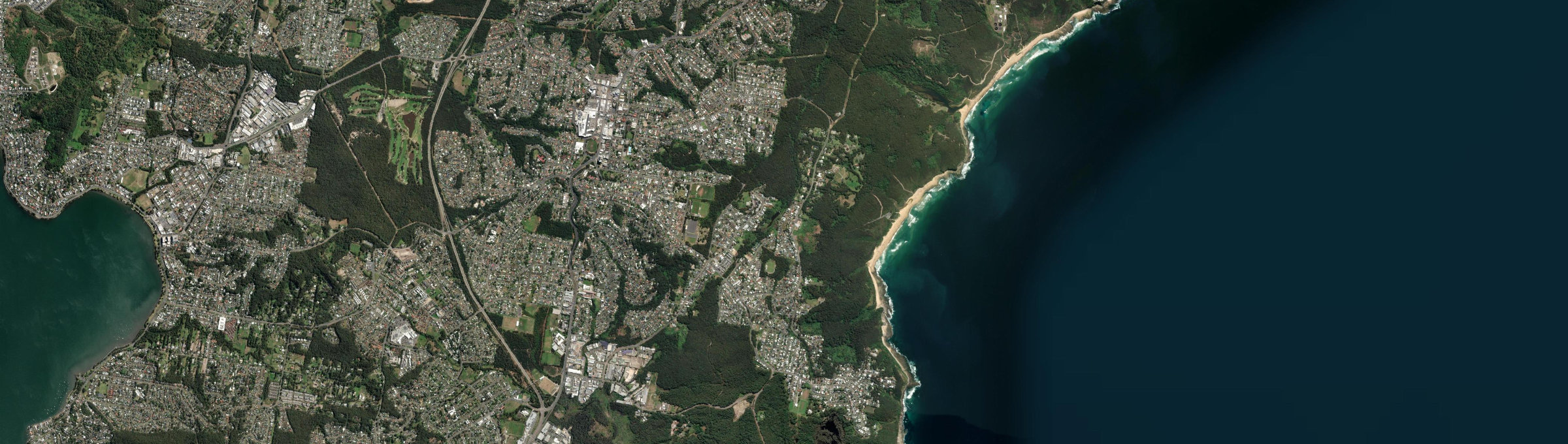 Aerial view of Whitebridge, NSW
