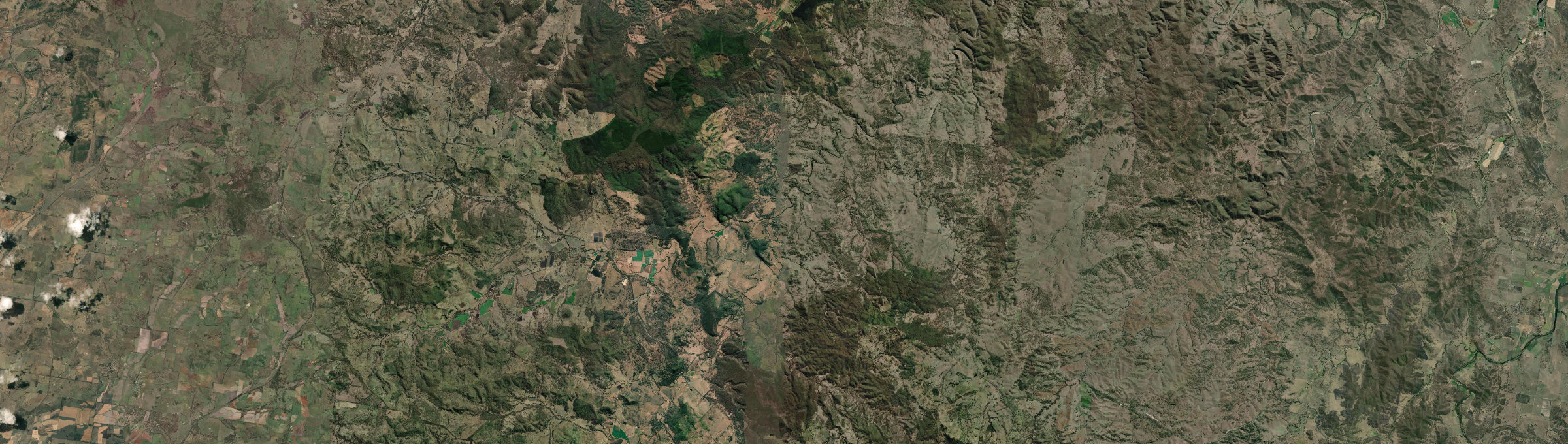 Aerial view of Emu Creek (Qld), QLD