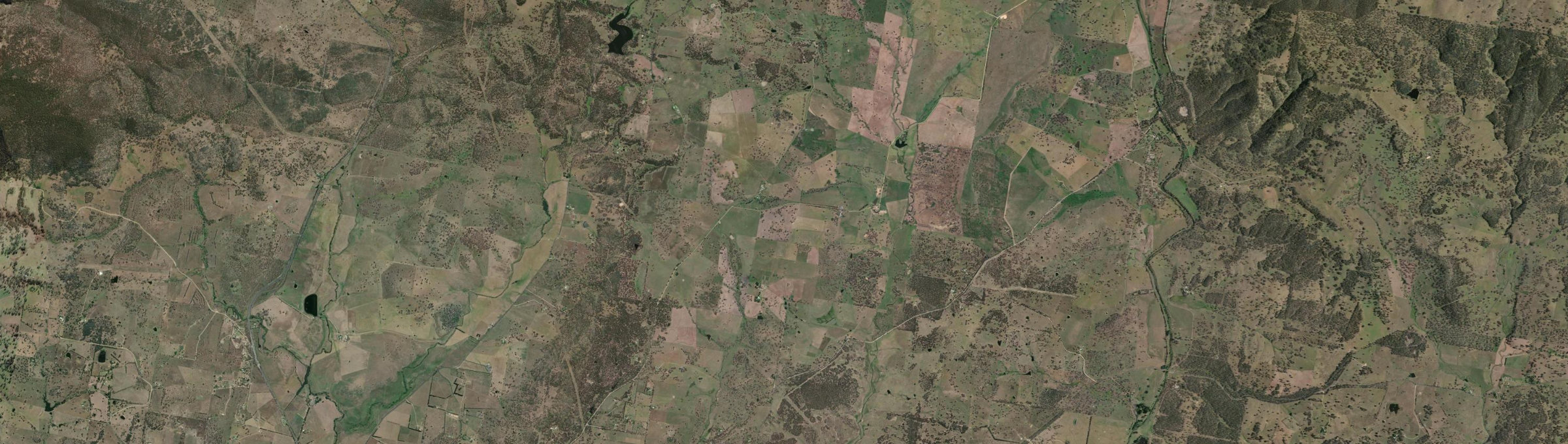 Aerial view of Donald Creek, NSW