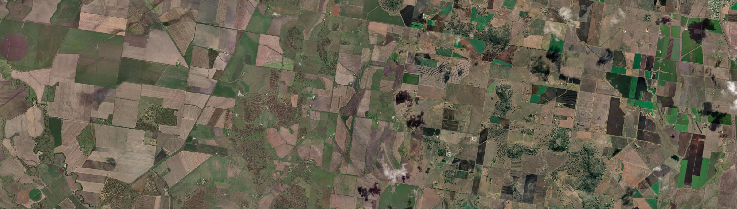 Aerial view of Back Plains, QLD