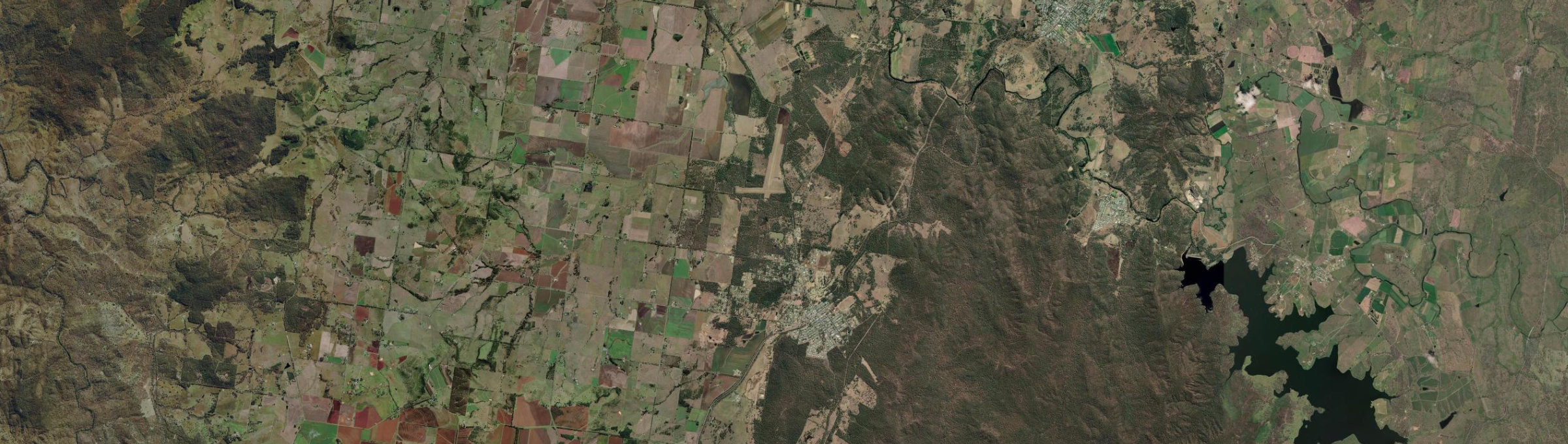 Aerial view of Wondai, QLD