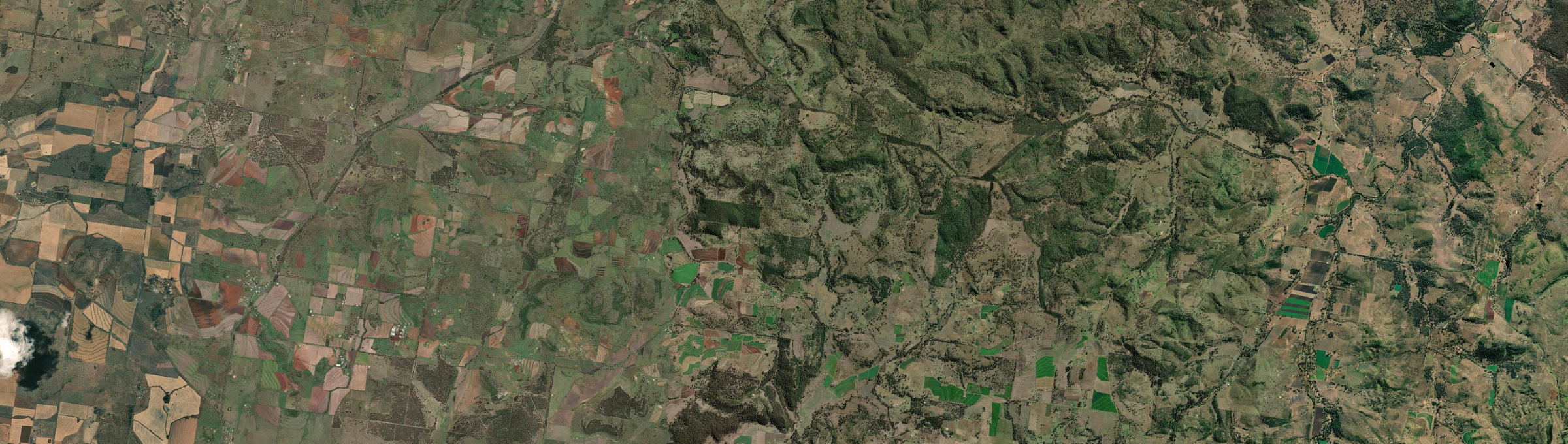 Aerial view of Doctor Creek, QLD