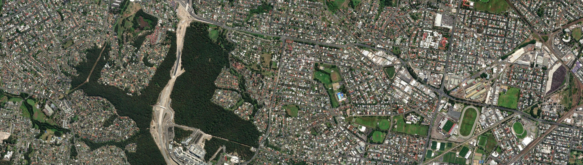 Aerial view of Lambton, NSW