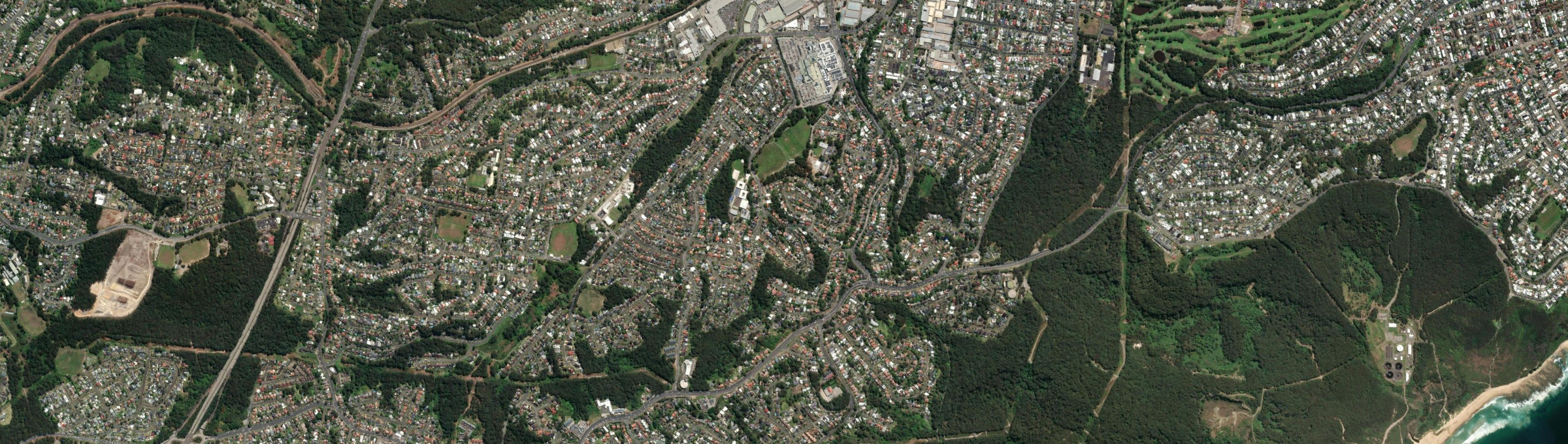 Aerial view of Adamstown Heights, NSW