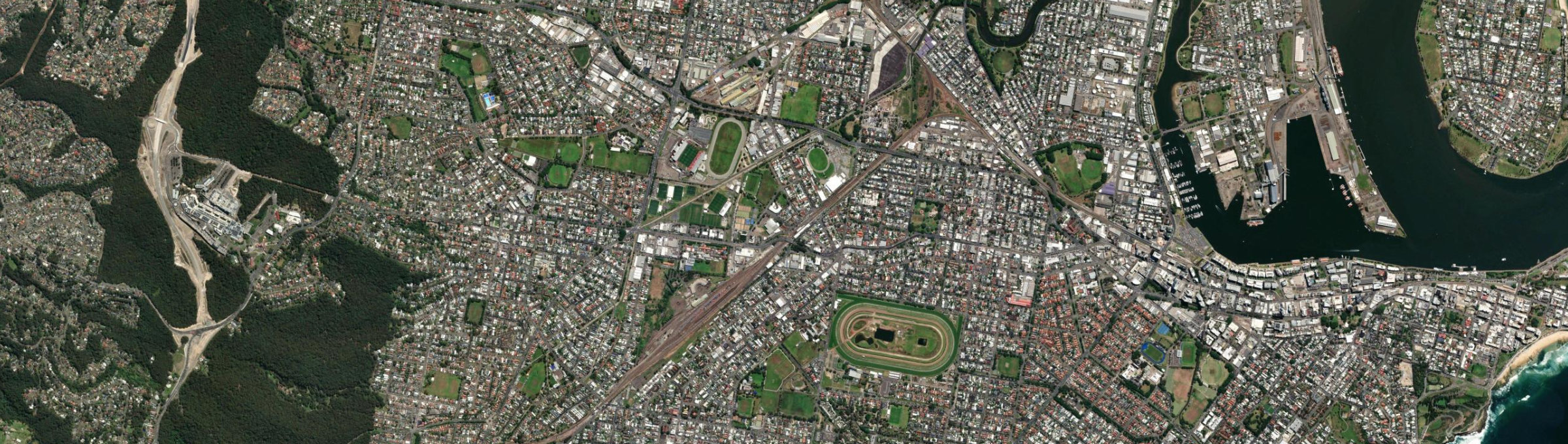 Aerial view of Broadmeadow, NSW