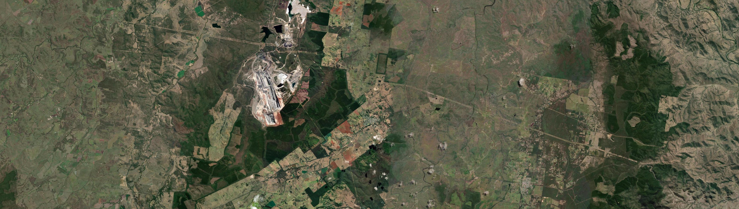 Aerial view of Yarraman (Qld), QLD