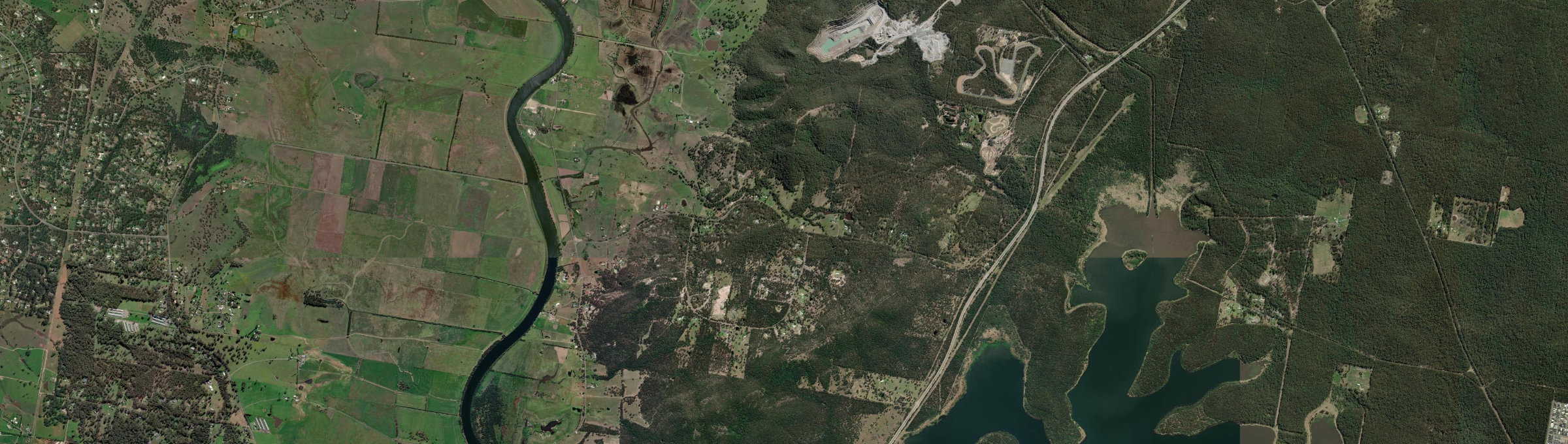 Aerial view of Eagleton, NSW