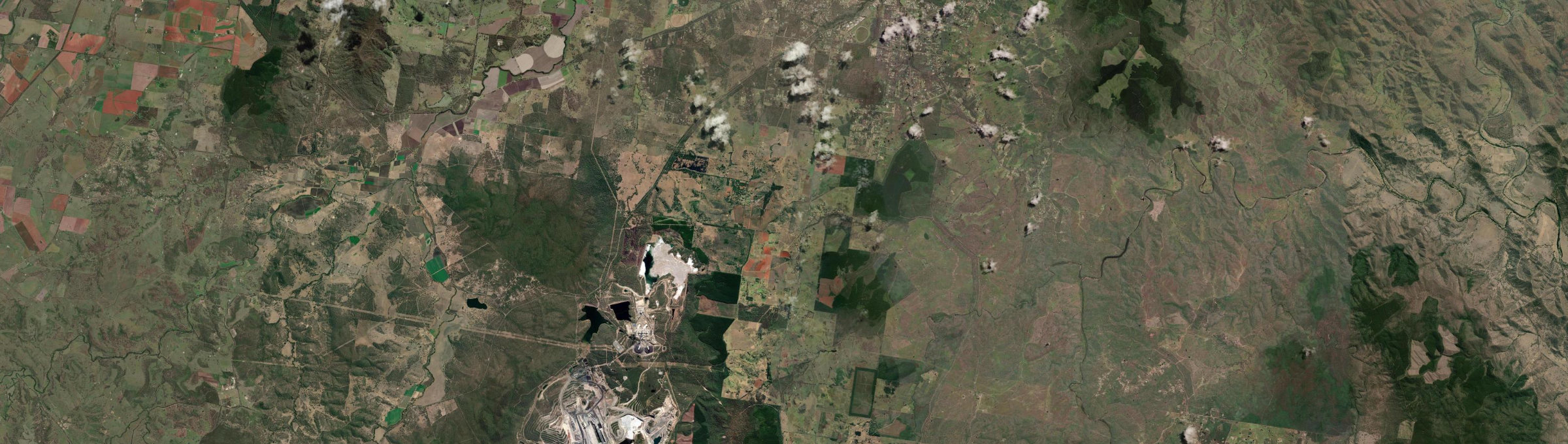 Aerial view of South Nanango, QLD