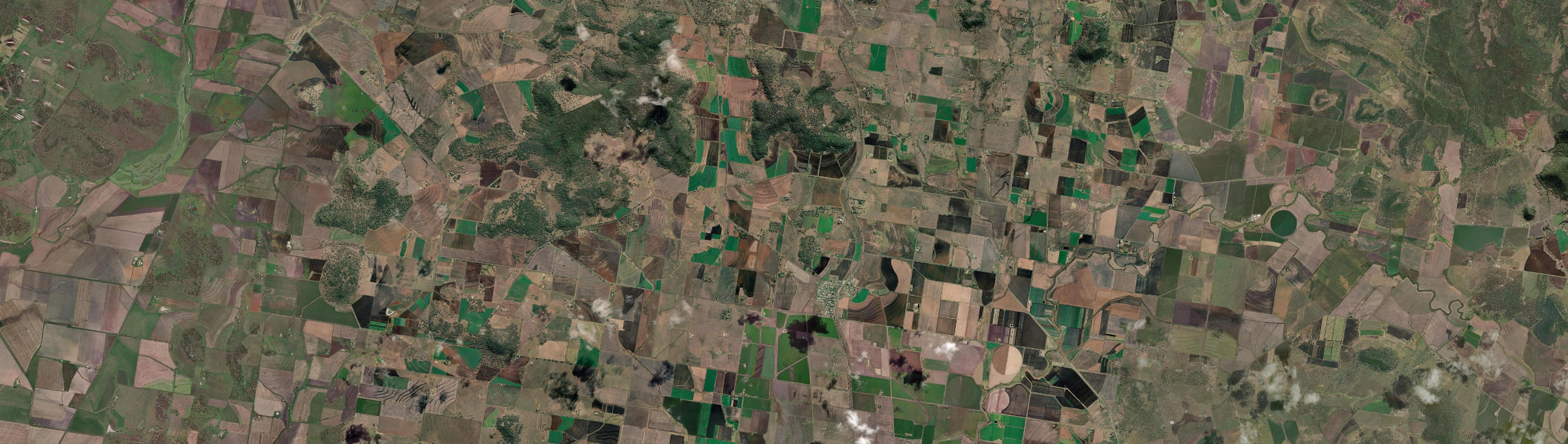 Aerial view of Nobby, QLD