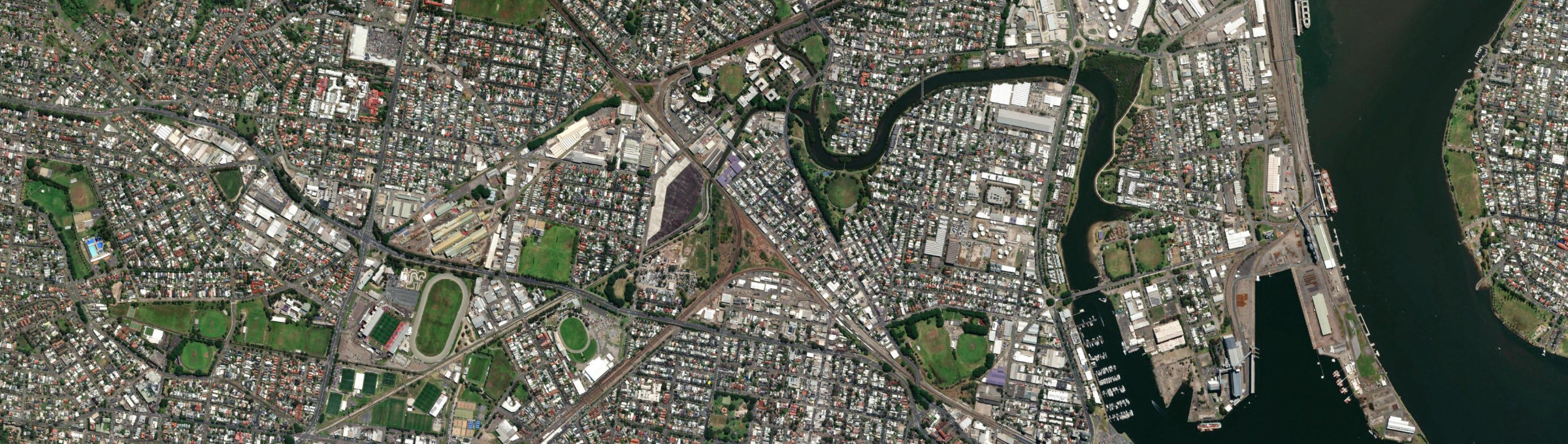 Aerial view of Islington, NSW