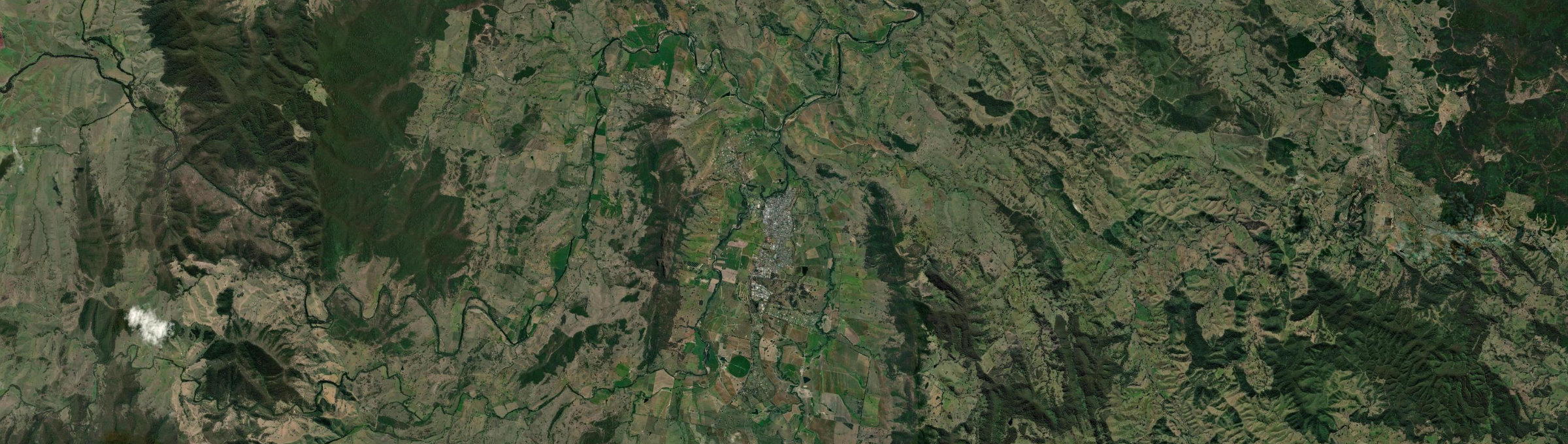 Aerial view of Gloucester, NSW