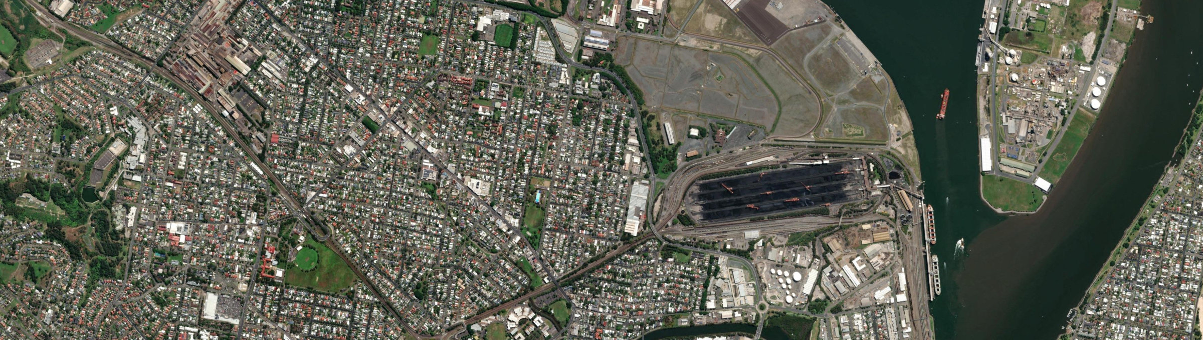 Aerial view of Mayfield East, NSW
