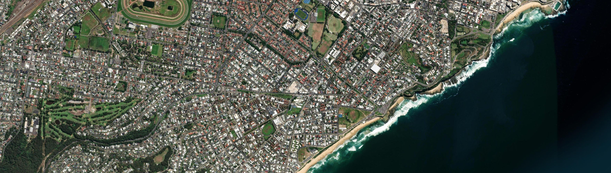 Aerial view of The Junction, NSW