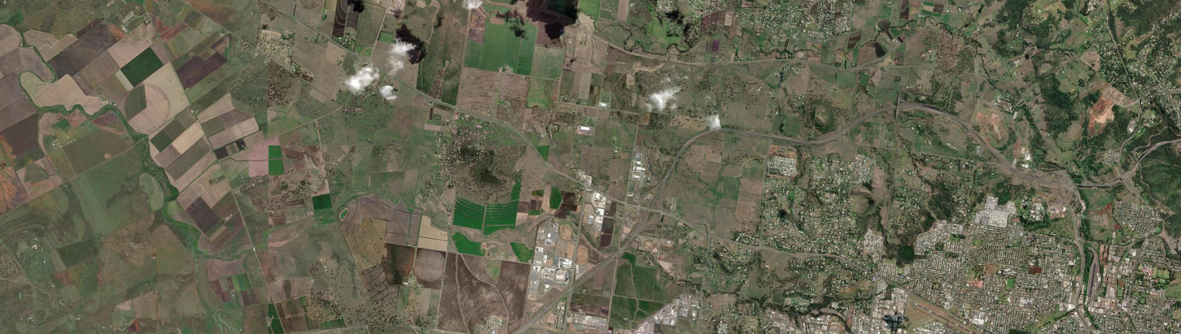 Aerial view of Charlton (Qld), QLD