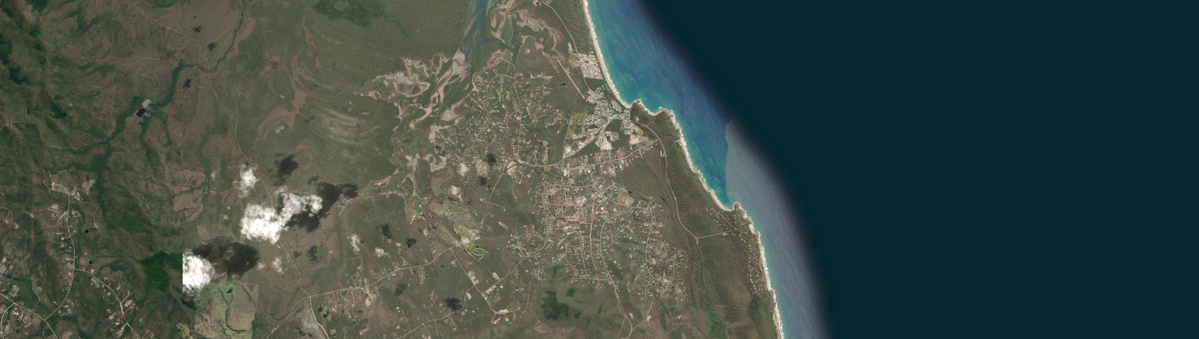 Aerial view of Agnes Water, QLD
