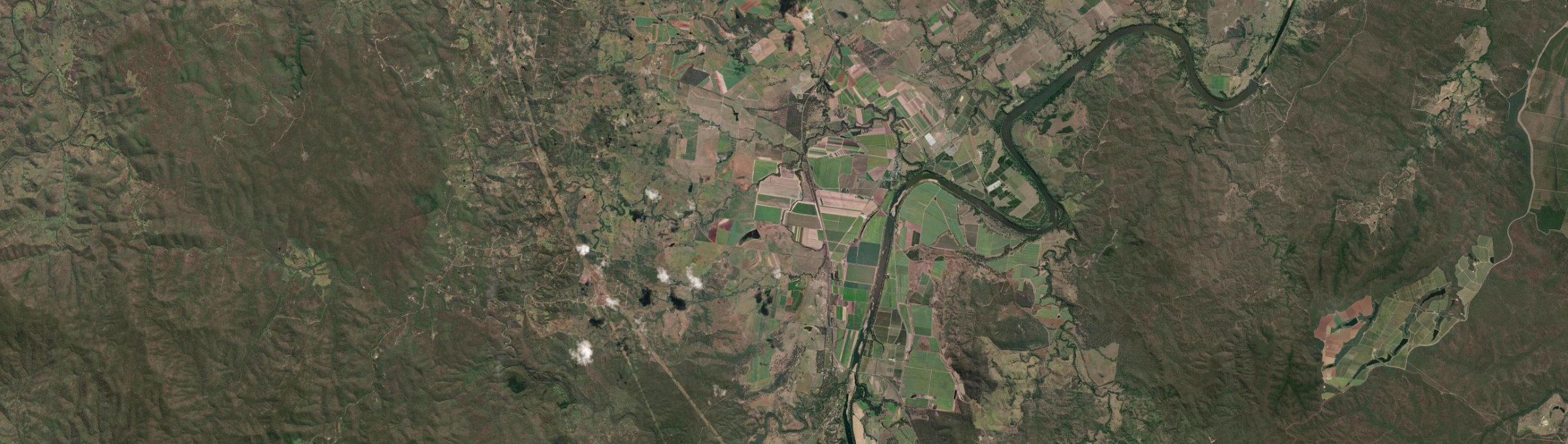 Aerial view of Wallaville, QLD