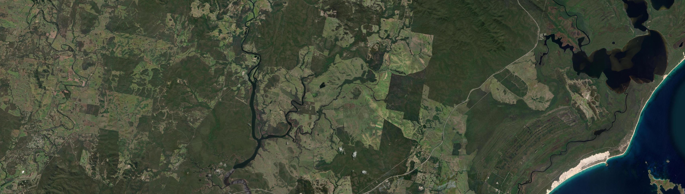 Aerial view of The Branch, NSW