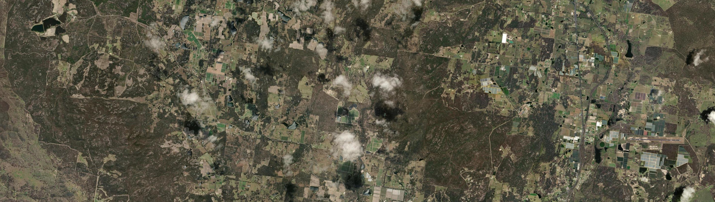 Aerial view of Cannon Creek (Southern Downs - Qld), QLD