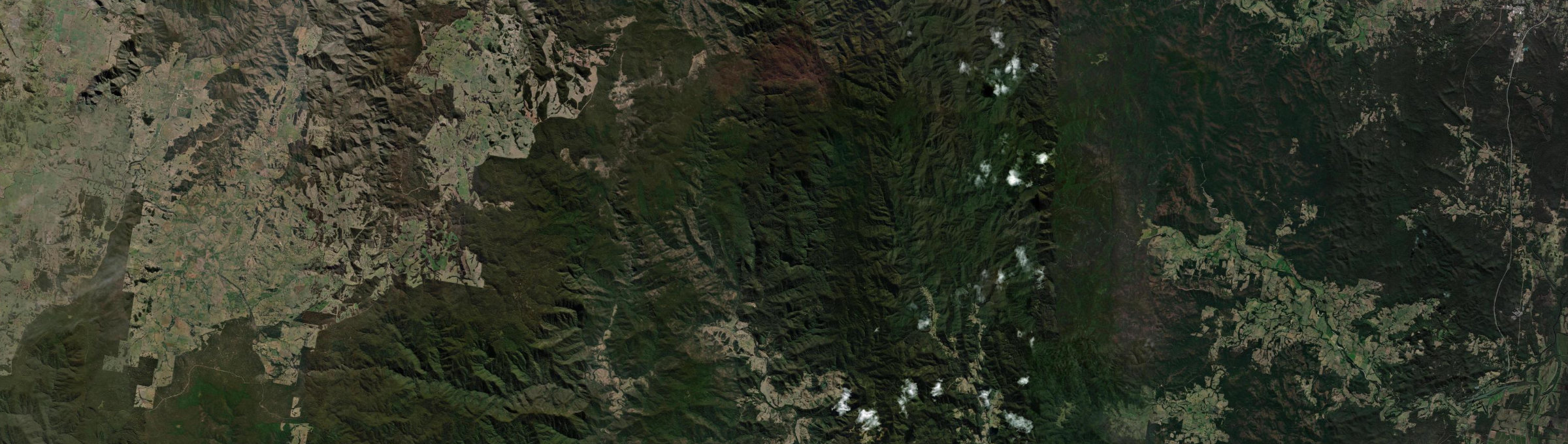 Aerial view of Forbes River, NSW