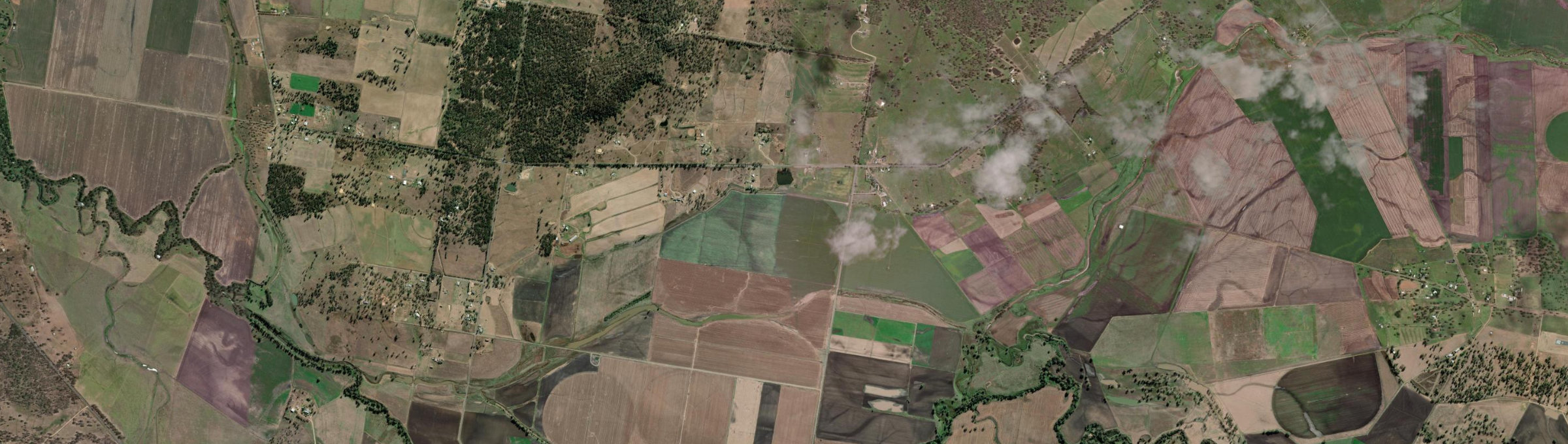 Aerial view of Upper Wheatvale, QLD