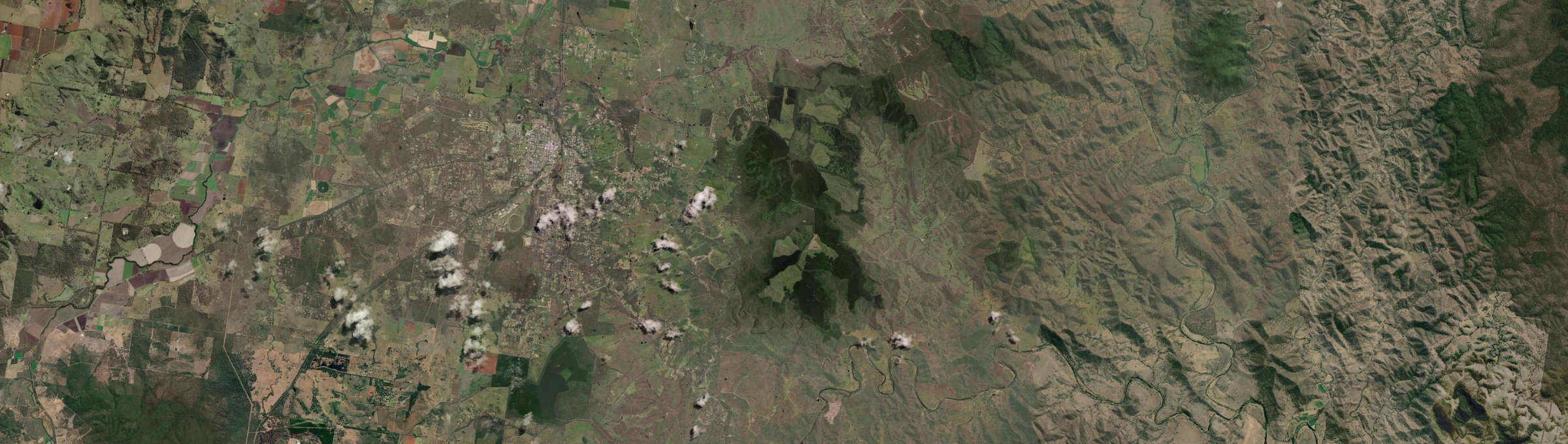 Aerial view of East Nanango, QLD