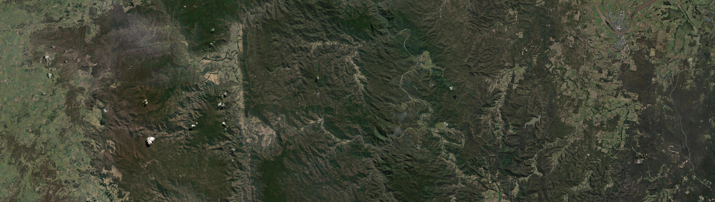 Aerial view of Dalmorton, NSW