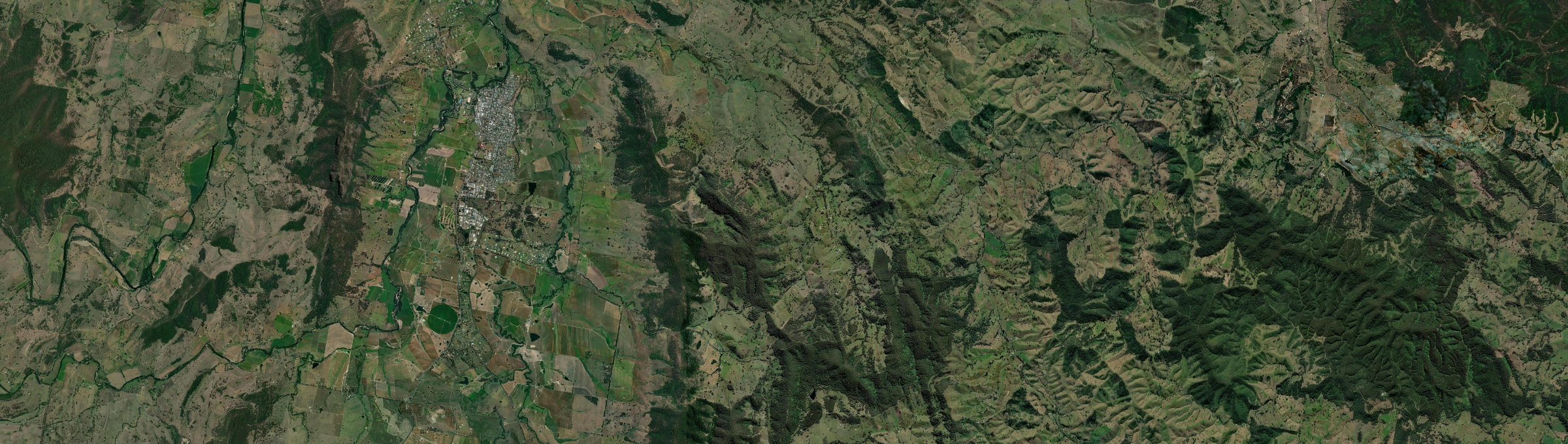 Aerial view of Mograni, NSW