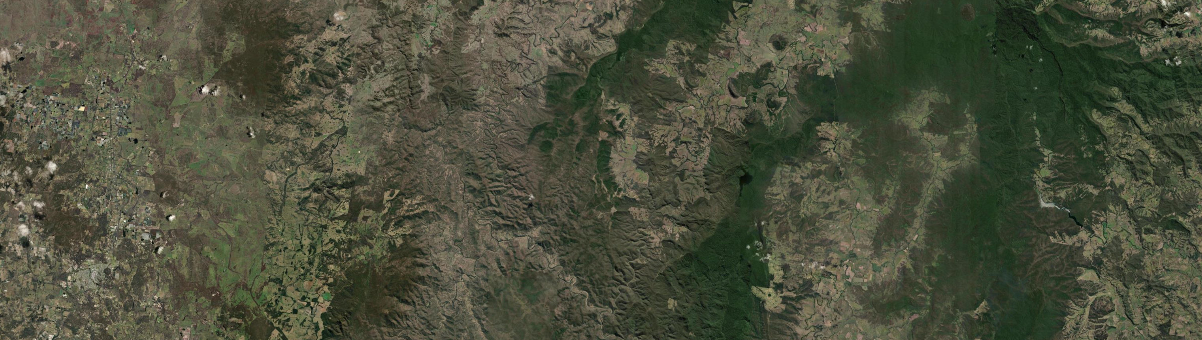 Aerial view of Upper Tooloom, NSW