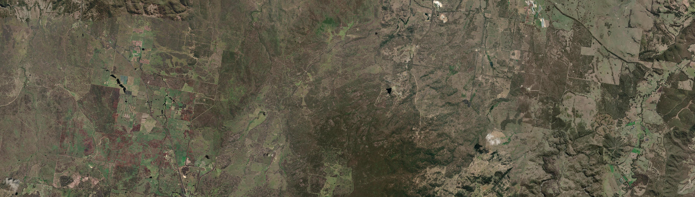 Aerial view of Cherry Gully, QLD