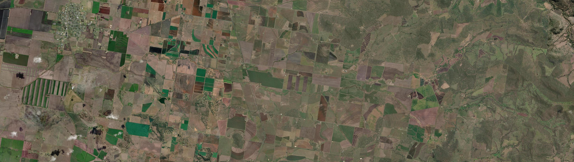 Aerial view of Spring Creek (Toowoomba - Qld), QLD