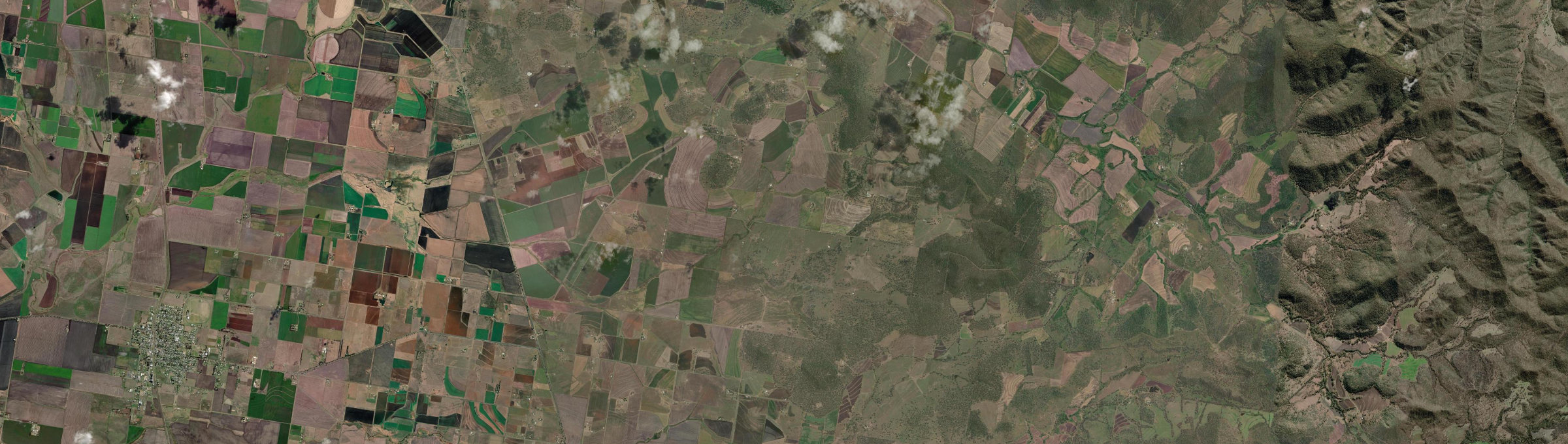 Aerial view of Headington Hill, QLD