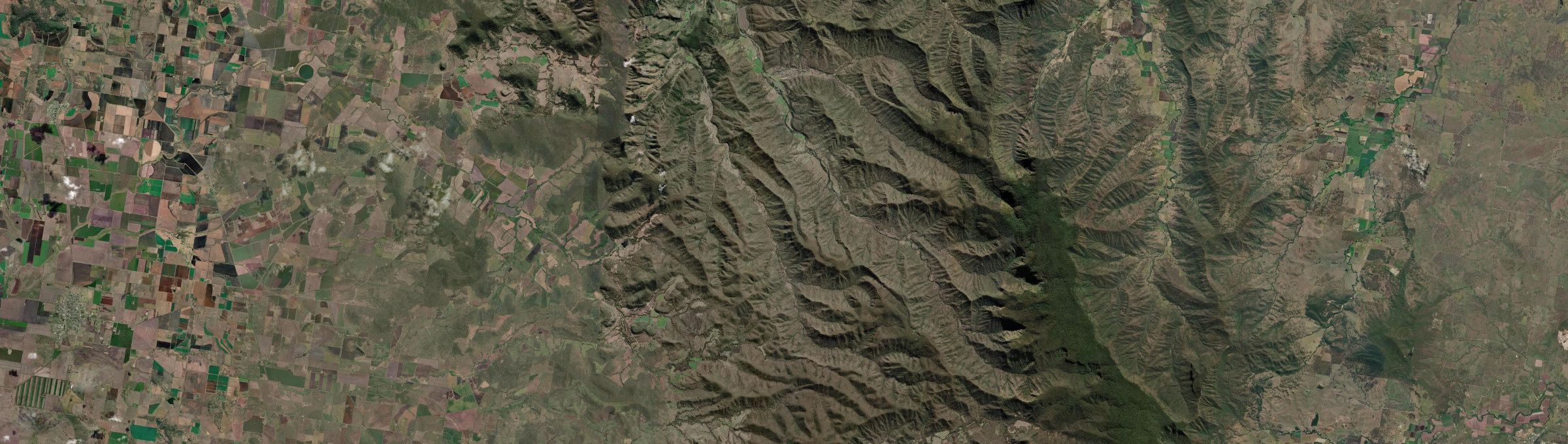 Aerial view of Black Duck Creek, QLD