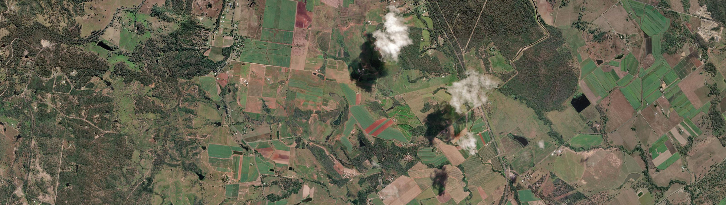 Aerial view of Redhill Farms, QLD