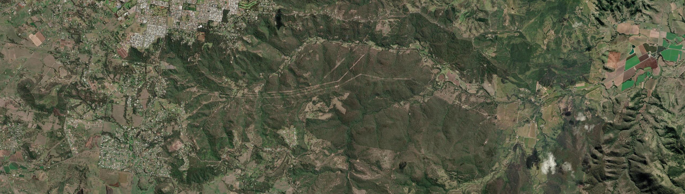 Aerial view of Upper Flagstone, QLD