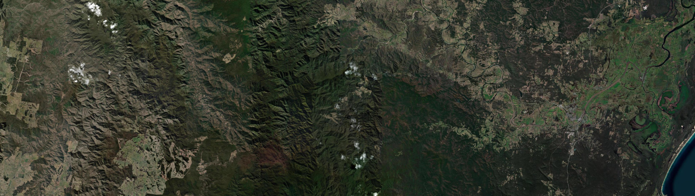 Aerial view of Moparrabah, NSW