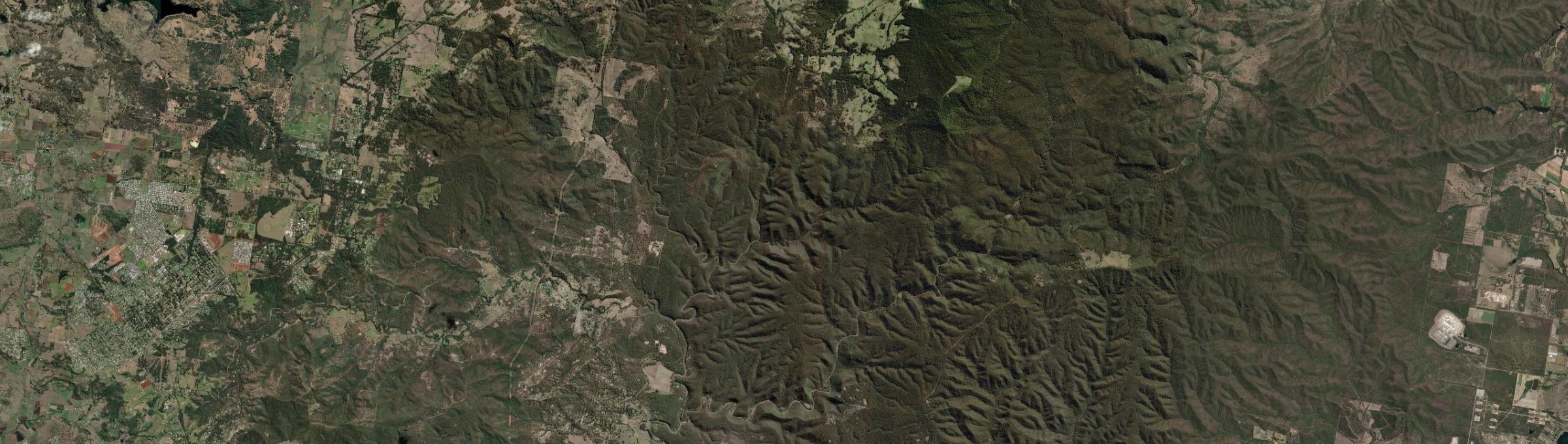 Aerial view of White Mountain, QLD