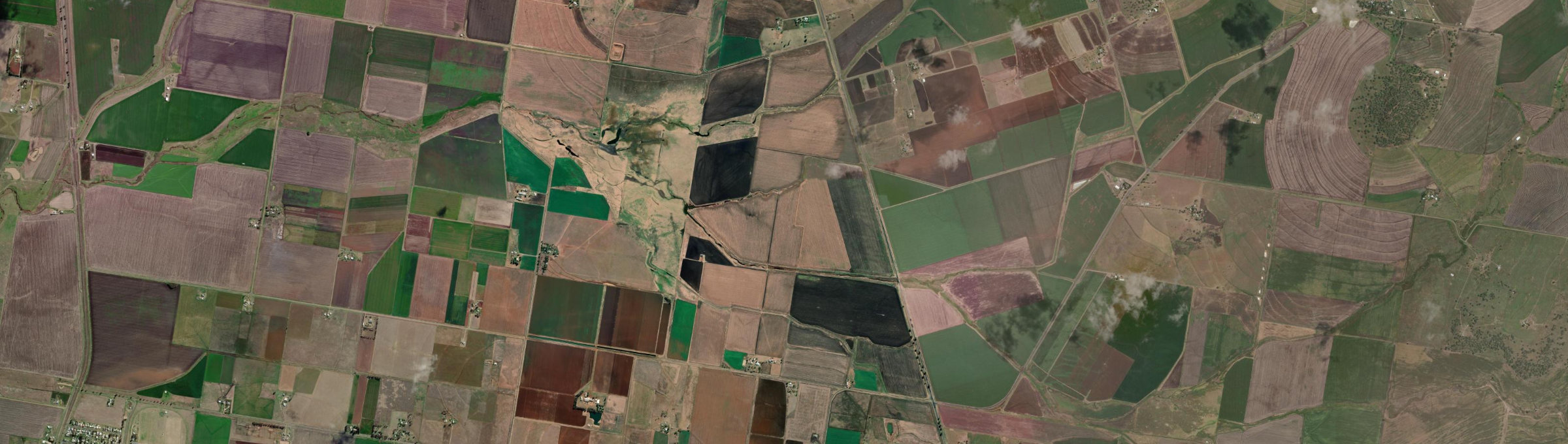 Aerial view of Missen Flat, QLD