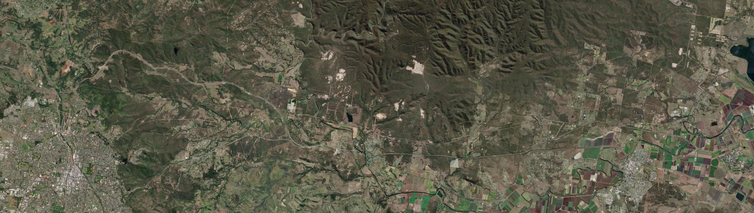 Aerial view of Helidon, QLD