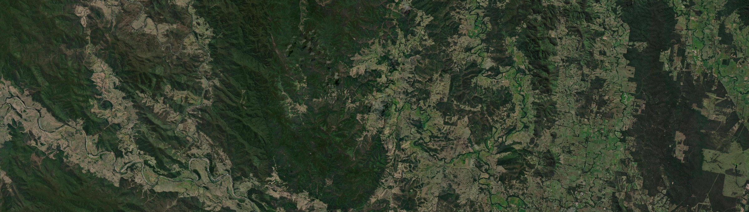 Aerial view of Wherrol Flat, NSW