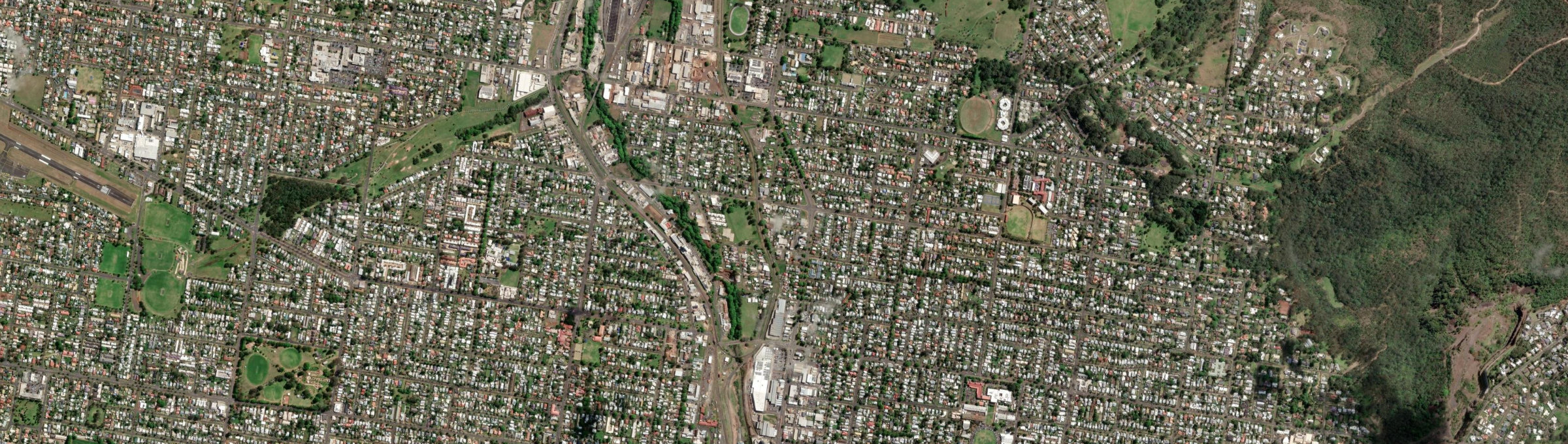 Aerial view of North Toowoomba, QLD