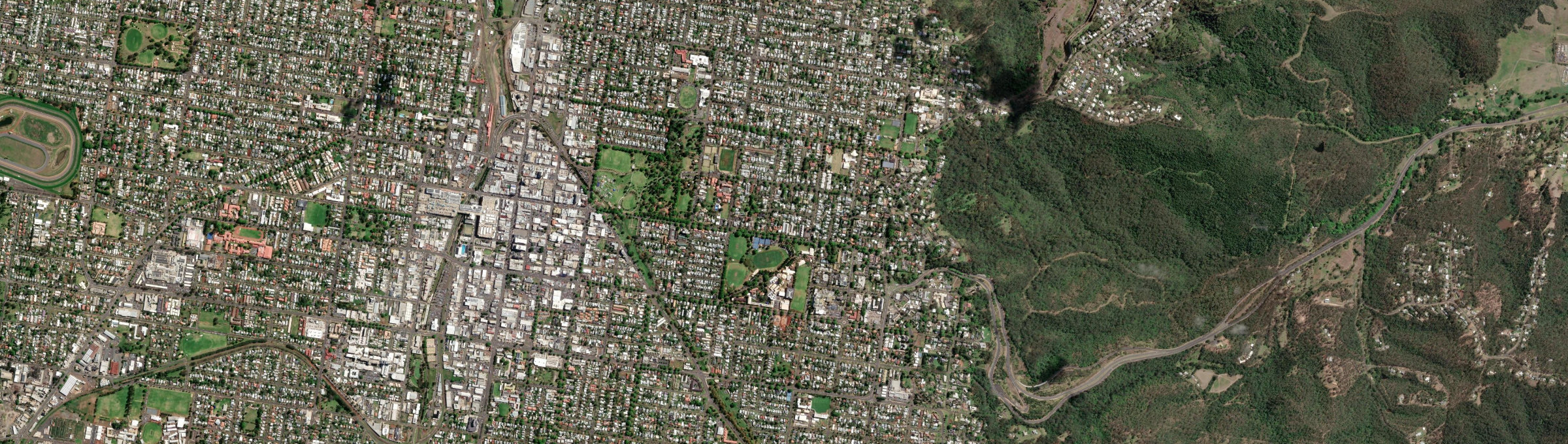 Aerial view of East Toowoomba, QLD