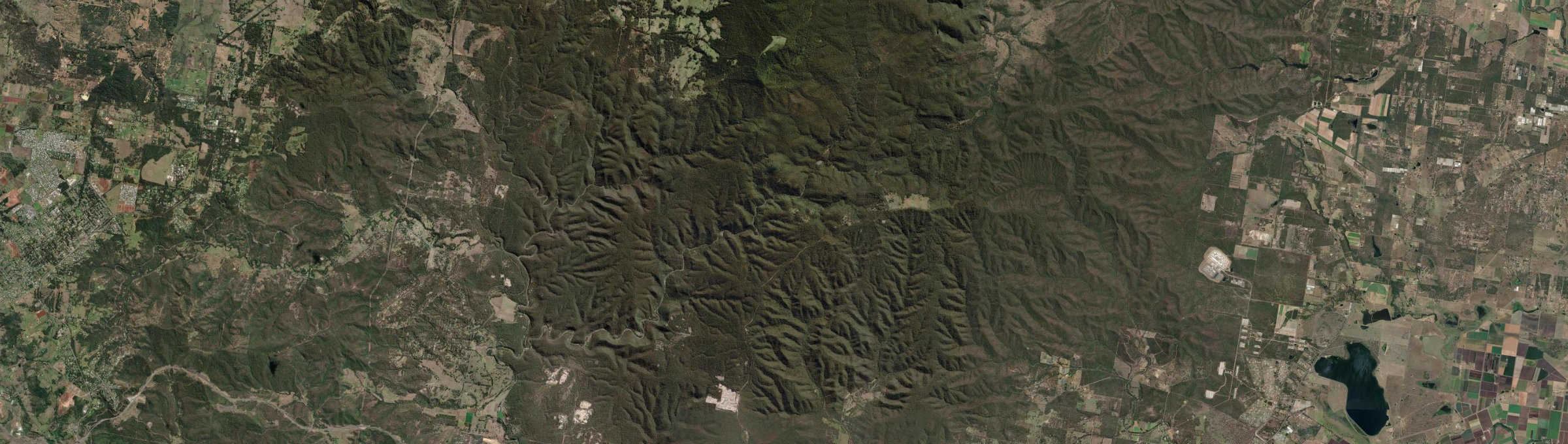 Aerial view of Seventeen Mile, QLD