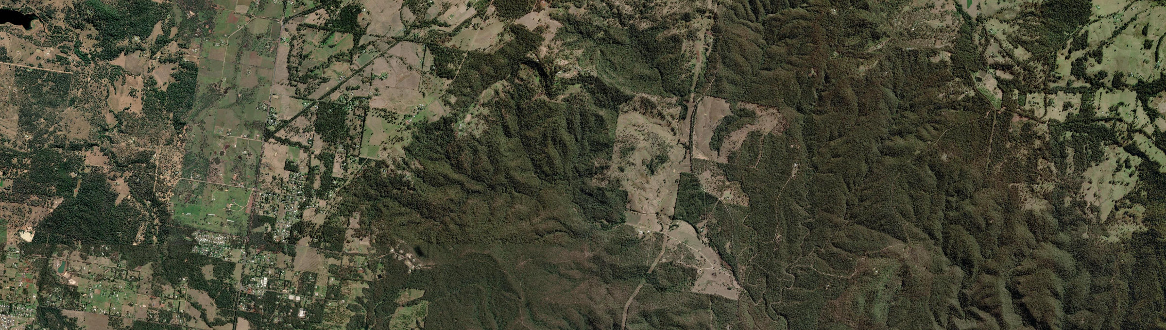 Aerial view of Fifteen Mile, QLD