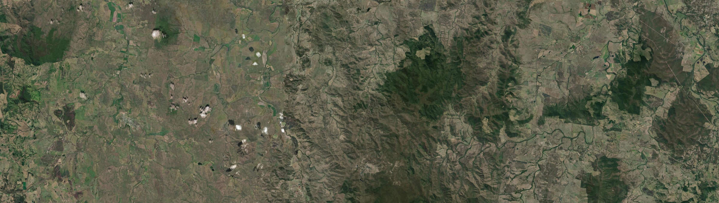 Aerial view of Black Snake, QLD