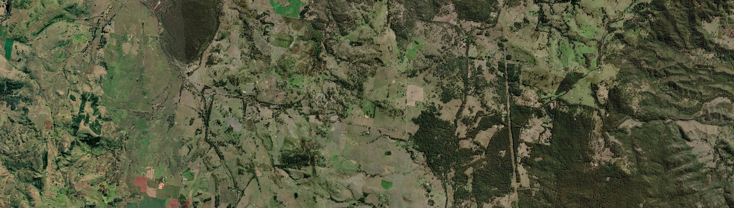 Aerial view of Mountain Camp, QLD