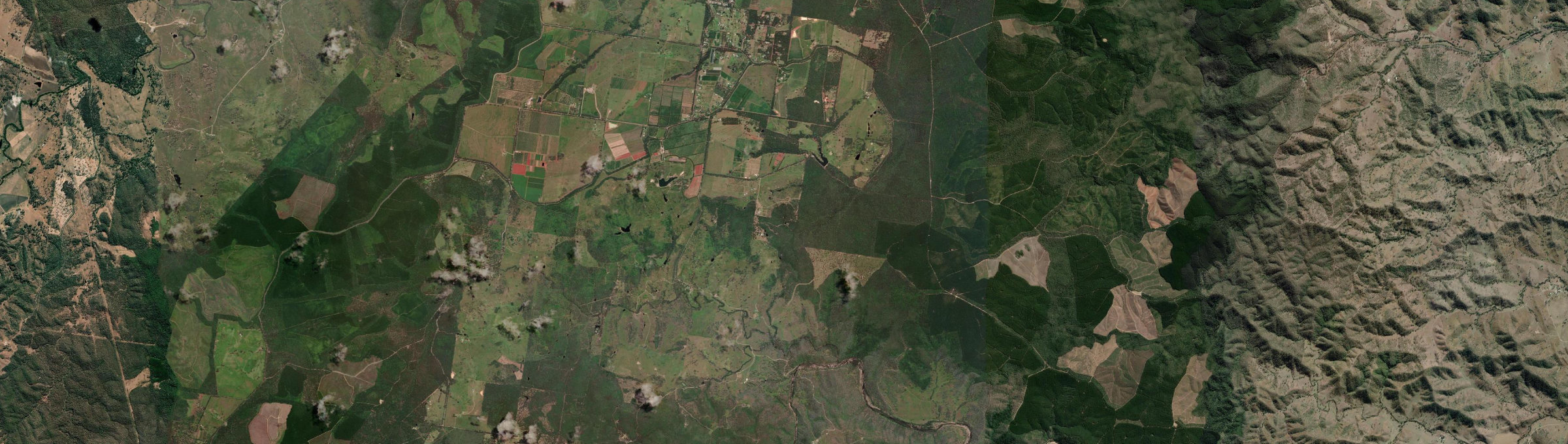 Aerial view of Cherry Creek, QLD