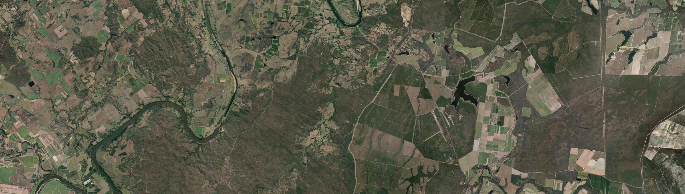 Aerial view of Pine Creek (Qld), QLD